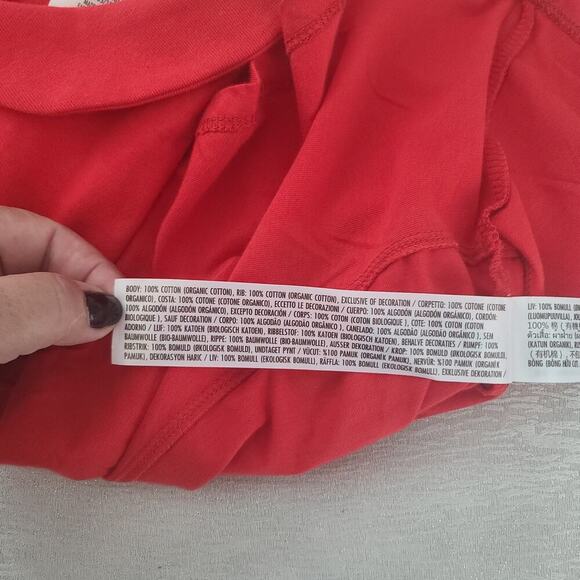 Disney Minnie Mouse sleeveless peplum ruffle bottom Women's Top in Red Size XL - Picture 9 of 10